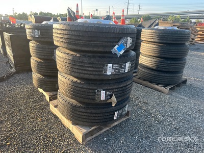 Quantity of (4) Pallets of Galaxy 255/70R22.5 Tires