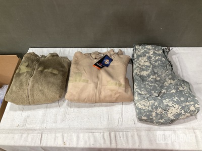 (34) Cold Weather Jackets, (7) Parka Liners & Assorted Items