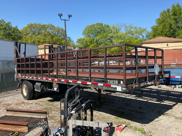 1991 Utility FSIC 24 ft S/A Cylinder Pallet Flatbed Trailer