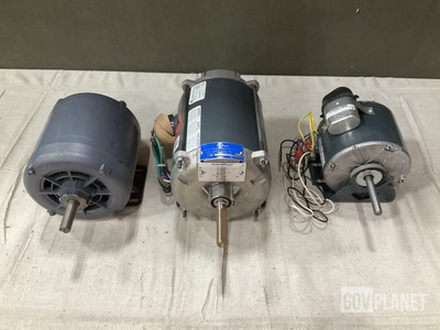 (9) Assorted Electric Motors & (1) Alternating Current Motor