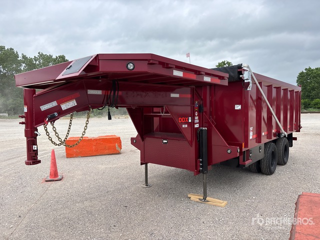 2026 MaxxD  16 ft T/A Gooseneck Dump Utility Trailer