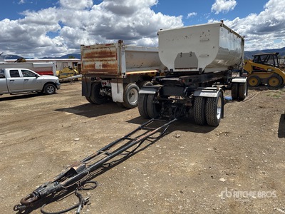 1973 Reliance T/A Drawbar Sliding Demolition Transfer Trailer