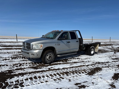 2007 Dodge Ram 3500 4x4 Crew Cab Camión Caja Abierta