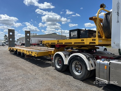 2007 J Smith & Sons Tri/A 10.4 m - 14 m Extendable Remorque Surbaissée