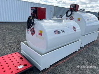 2025 AM Tank 500 490 gal Skid Mounted Steel Diesel Fuel Tank (Unused)