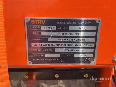 2026 STARVOX SV-750P Push-type REMOTE CONTROL Lawn Mower (Unused)
