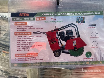 2026 STARVOX XLC-500B Concrete Walk-Behind Saw (Unused)