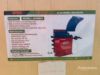 2026 STARVOX AD-WB24 24 in Wheel Balancer (Unused)