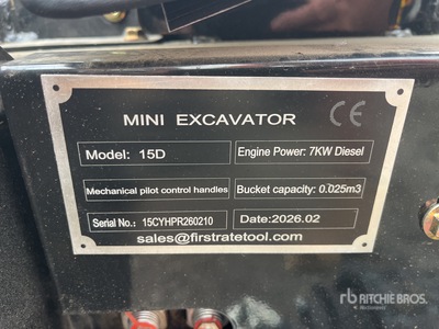 2026 Miva VA15D CRAWLER Minibagger (Unused)