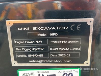 2026 Miva VA16PD CRAWLER Minibagger (Unused)