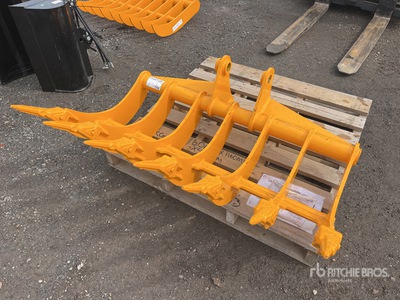 2026 Miva 1200 mm Excavator Rake - Fits Cat 307 (Unused)
