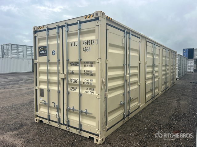 2025 40 ft High Cube Multi-Door Storage Container