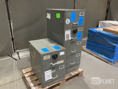 (2) Assorted Mosler Filing Cabinet Safes