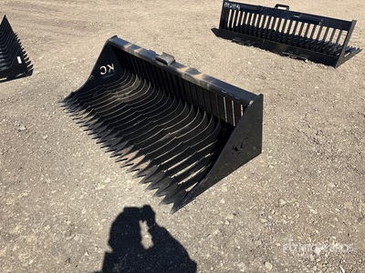 2025 Kit Containers QT-SB-H72-F 71 in Skid Steer Screening Bucket (Unused)