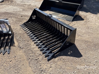 2025 Kit Containers QT-SB-L76-V3 76 in Skid Steer Screening Bucket (Unused)