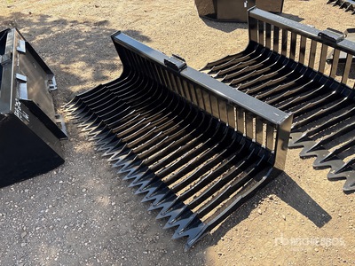 2025 Kit Containers QT-SB-L72 72 in Skid Steer Screening Bucket (Unused)