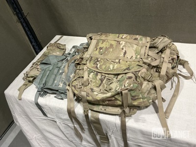 (3) Large Field Pack Sets, (18) Fighting Load Carriers & Assorted Items