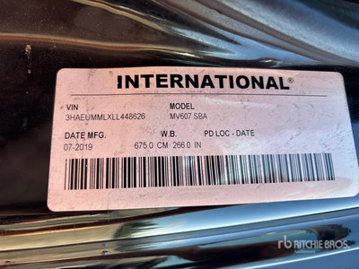 2020 International MV607 4x2 Van Truck