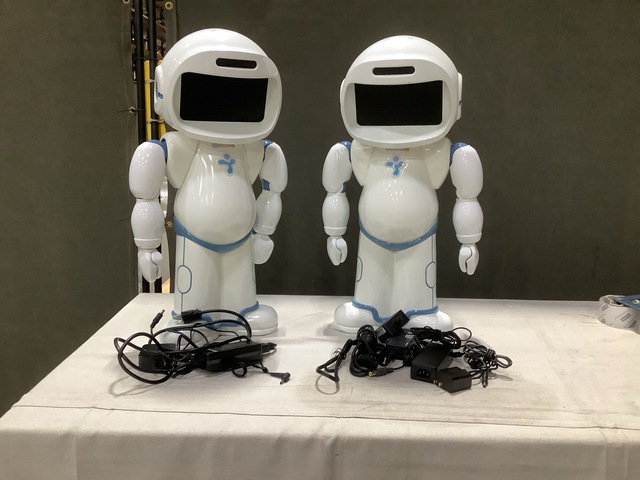 (2) LuxAI QT-TP19 QTrobot Educational Robots (2) LuxAI QT-TP19 QTrobot Educational Robots