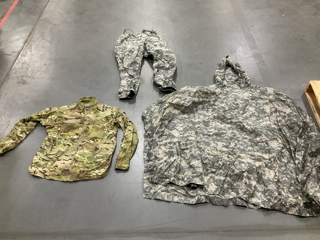 (3) Wet Weather Ponchos, (11) Wet Weather Jackets & Assorted Items