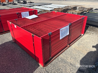 Quantity of (30) Canex 8 ft x 6 ft Powder Coated Ogrodzenie terenu (Unused)