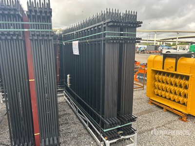 Quantity of (20) Canex 10 ft x 7 ft Powder Coated Zaun (Unused)