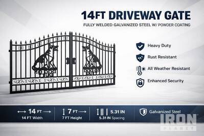 Greatbear Wrought Iron بوابة المدخل (Unused)