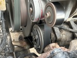 Engine with A/C Compressor