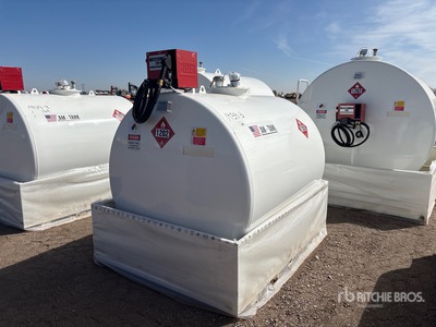 2026 AM Tank 1000 1050 gal Skid Mounted Steel Diesel Fuel Tank (Unused)