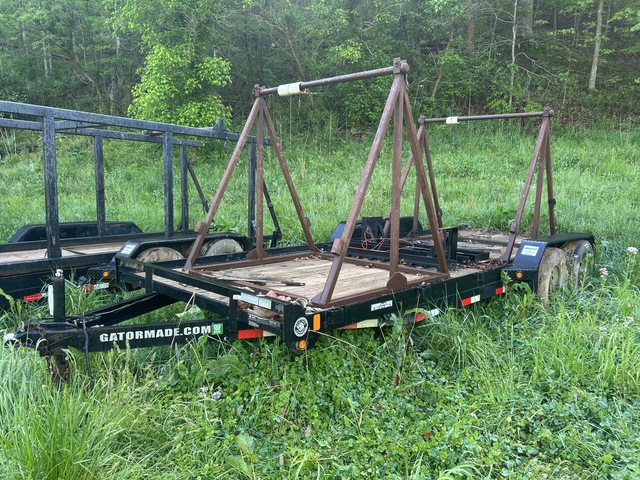 2022 Gatormade 20GT-XT 20 ft T/A Equipment Trailer w/Spool Reels