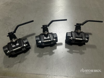 (3) Saunders DN32 Ball Valves