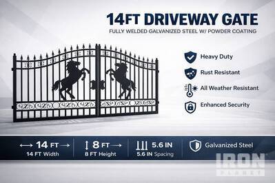 Greatbear Wrought Iron بوابة المدخل (Unused)