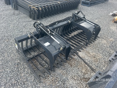 2025 ARTEER RGB-84W 84 in Rock Skid Steer Grapple Bucket (Unused)