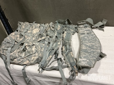(54) Molded Waist Belts, (48) Enhanced Frame Shoulder Straps & Assorted Items