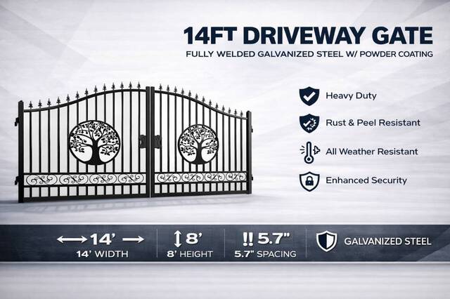 Greatbear Wrought Iron Driveway Gate (Unused)