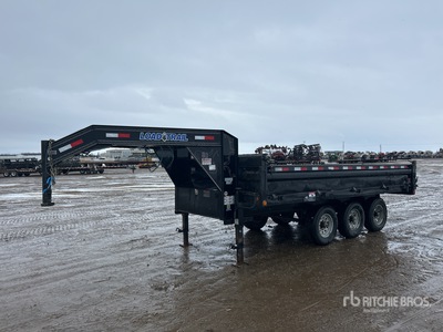 2017 Load Trail 16 ft Tri/A Gooseneck Dump Utility Trailer