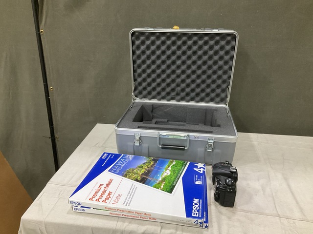 (2) Equipment Cases, (1) Digital Camera, (7) Lots of Paper & Assorted Items (2) Equipment Cases, (1) Digital Camera, (7) Lots of Paper & Assorted Items