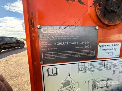 2021 Gehl RT135 Oruga cargadora compacta