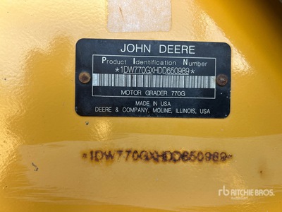 2013 John Deere 770G Motor Grader