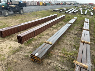 Quantity of (12) 2 in x 4 in x 20ft Rectangle Square Tubing