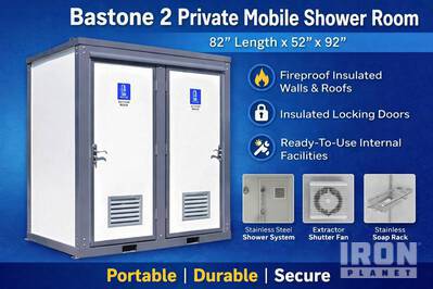 Bastone 2 Private Mobile Shower Room Bagno chimico (Unused)