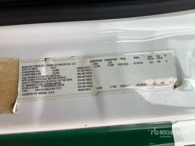 2018 Freightliner Cascadia 125 S/A Day Cab Truck Tractor