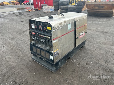 2012 Lincoln Vantage 500 50 A Skid-Mounted Multi-Process Engine Driven Welder