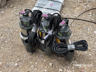 Quantity of (3) Mustang MP4800 Electric 2 in Submersible Water Pump (Unused)