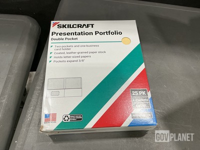 (10) Boxes of Double Pocket Presentation Portfolios