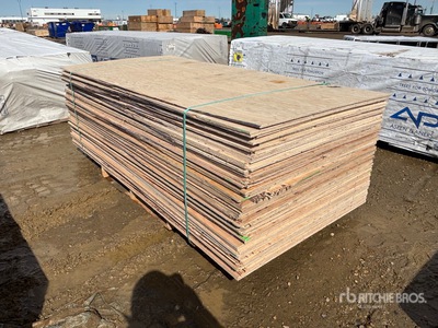 Quantity of (60) 1/2" 4x8 CSP/DFP No Stamp Plywood (Unused)