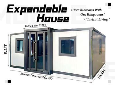 ROMAX WOB 7 ft 2 in x 19 ft 4 in Skid-Mounted Expandable House
