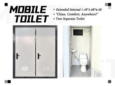 ROMAX WOT-1 4 ft x 7 ft Skid-Mounted Mobile Toilet