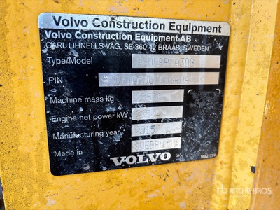 2015 Volvo A30G Articulated Dump Truck