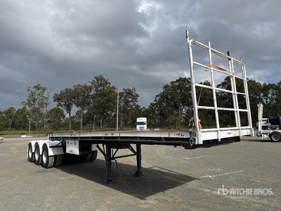 1985 Freighter 7 m Tri/A B-Double Lead Flatbed Trailer